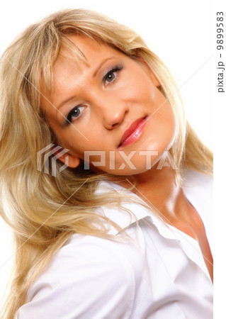 Portrait of an attractive woman on white Portrait of an attractive woman on white 9899583