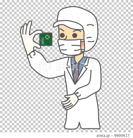 一個人在潔淨室工作 9900617