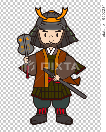 武士（侍）全9枚　【千福寺家家臣団】　オリジナルイラスト　戦国武将　似顔絵 戦国武将の豊臣秀吉のイラスト素材 [111362718] - PIXTA