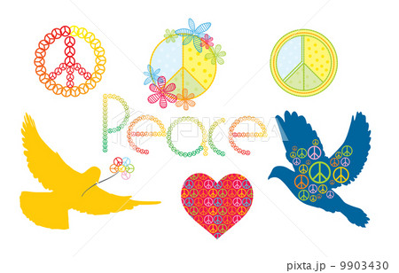 set of peace symbols 9903430