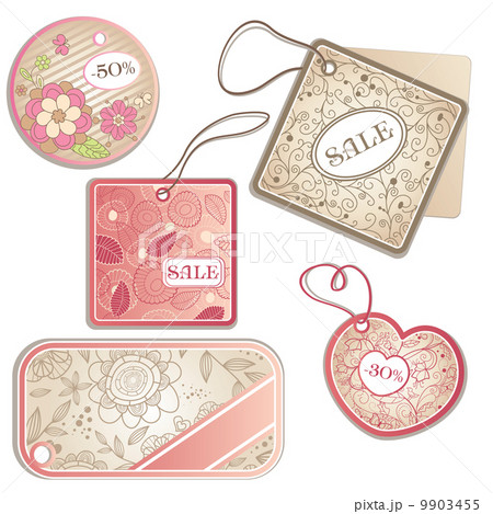 set of different discount tags 9903455