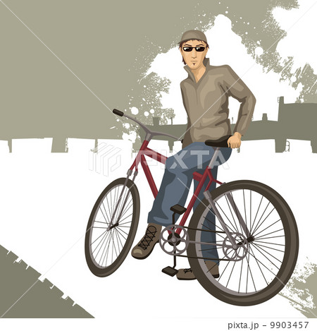 young man on a bicycle 9903457