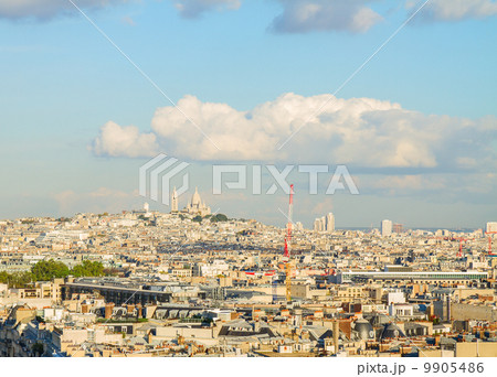 Av Hoche and Mont Matre hill, Paris, Av Hoche and Mont Matre hill, Paris, 9905486