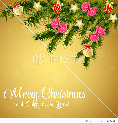 Abstract beauty Christmas and New Year background. vector illust 9906978