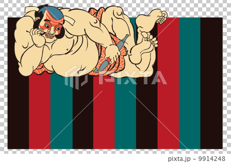 Utagawa Kuniyoshi Asahina Kodo Shima Pref。圖像例證 9914248