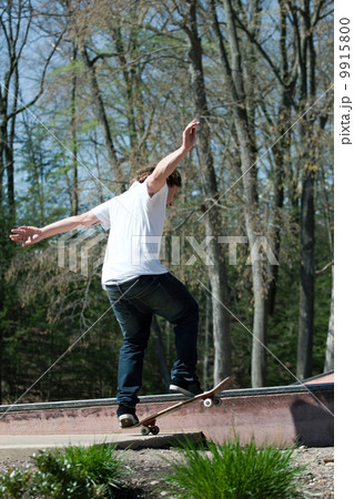 Skateboarder on a Rail Skateboarder on a Rail 9915800