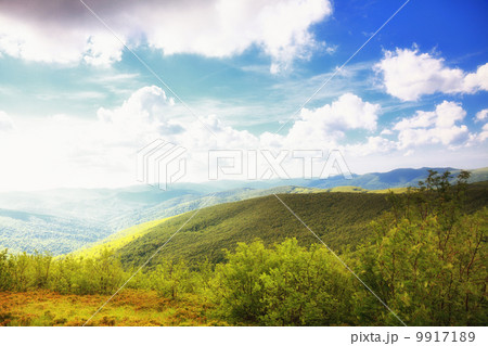 mountains hills landscape Bieszczady Poland 9917189