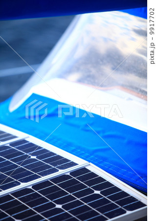 solar panels in sailboat. Renewable eco energy solar panels in sailboat. Renewable eco energy 9917702