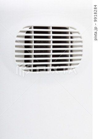 plastic air vent in white wall ventilation grille 9918284