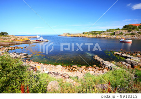 Seascape Christiansoe island Bornholm Denmark 9918315