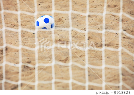football gate and ball, beach soccer 9918323