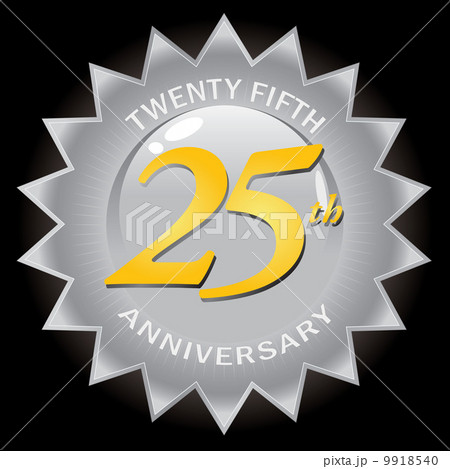 Silver 25th Anniversary Seal Badge 9918540