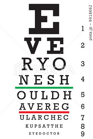 Eye Chart Vector 9918662