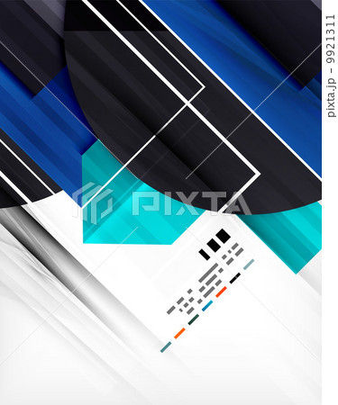 Geometric shape abstract business template 9921311