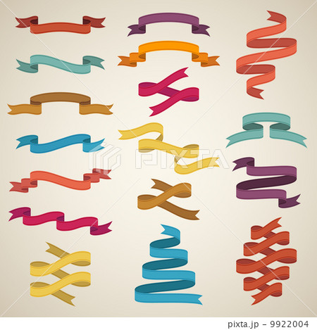 Retro styled ribbons 9922004