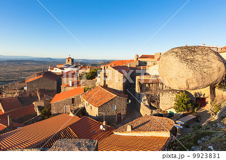 Small Town Monsanto in Portuguese Mountains 9923831