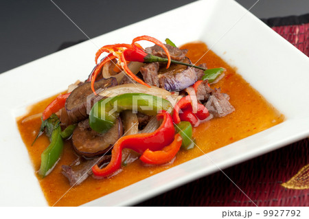 Spicy Eggplant with Beef Thai Food 9927792