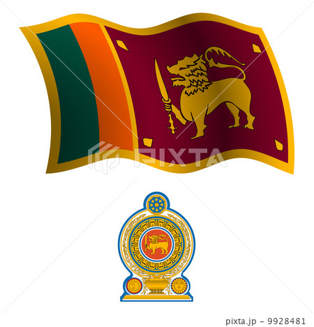sri lanka wavy flag and coat sri lanka wavy flag and coat 9928481