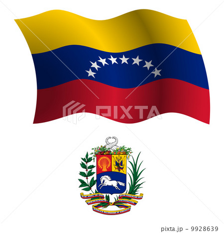 venezuela wavy flag and coat 9928639