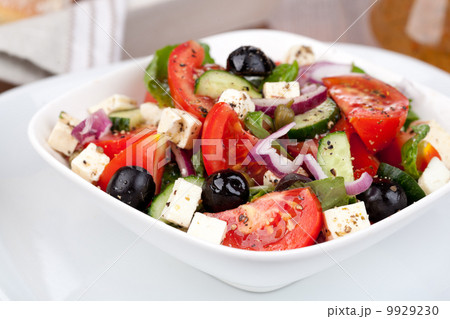 vegetable salad with feta cheese vegetable salad with feta cheese 9929230