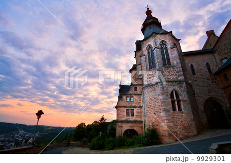castle in Marburg at sunset castle in Marburg at sunset 9929301