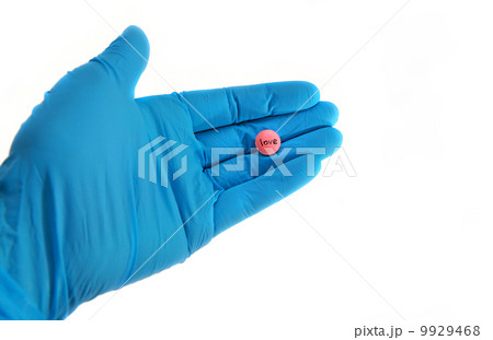 pill for love on arm in glove pill for love on arm in glove 9929468