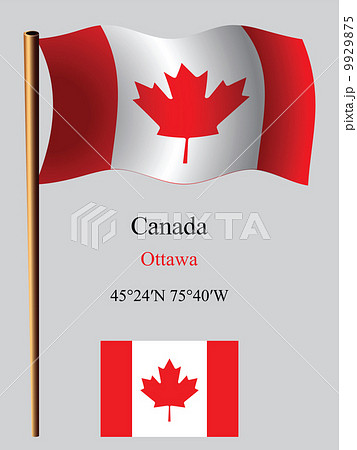 canada wavy flag and coordinates canada wavy flag and coordinates 9929875