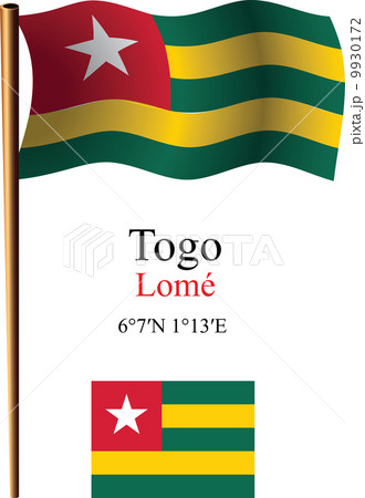 togo wavy flag and coordinates 9930172