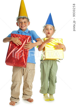 Child with gift Child with gift 9930258