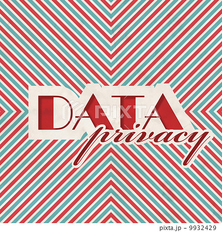 Data Privacy Concept on Striped Background. 9932429