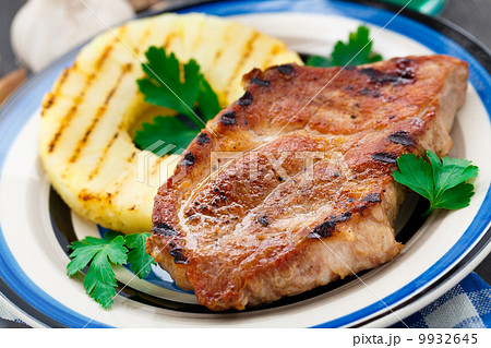 Pineapple grilled pork chop Pineapple grilled pork chop 9932645