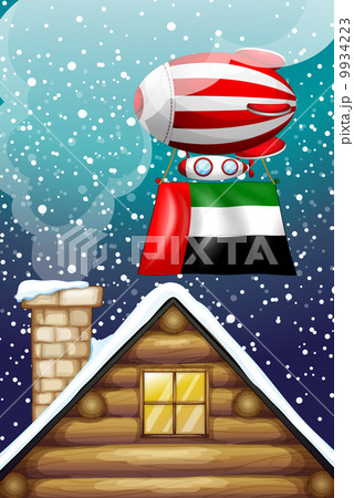 A floating balloon with the UAE flag 9934223