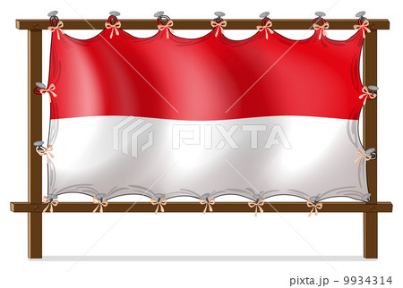 The flag of Monaco 9934314