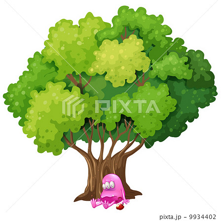 A poisoned pink monster under the tree 9934402