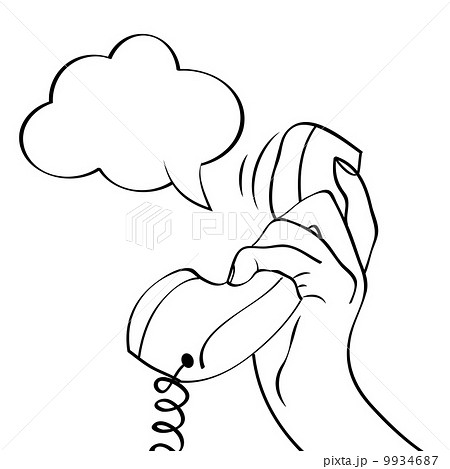 Hand holding a phone, pop art illustration Hand holding a phone, pop art illustration 9934687