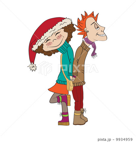 funny couple in the winter funny couple in the winter 9934959