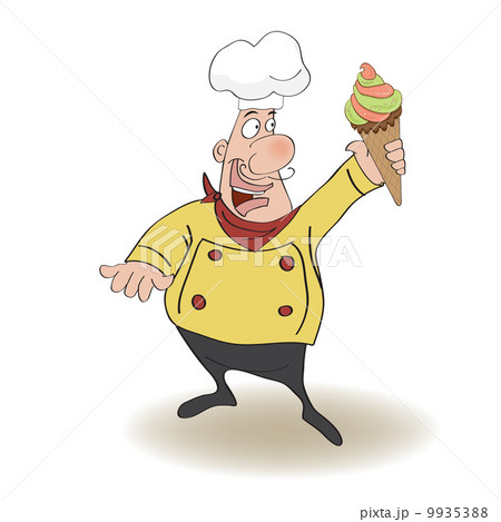 funny chef with icecream funny chef with icecream 9935388