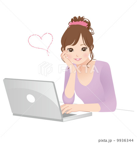 パソコンを使う女性 パソコンを使う女性 9936344