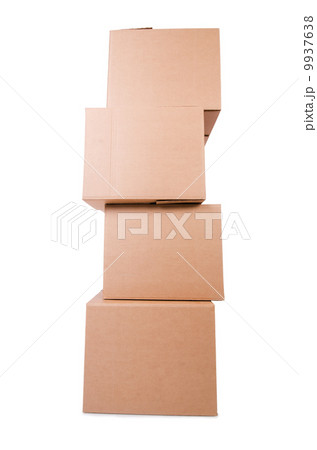 Set of boxes isolated on white 9937638