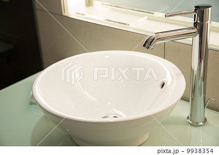 Modern sink in the bathroom 9938354