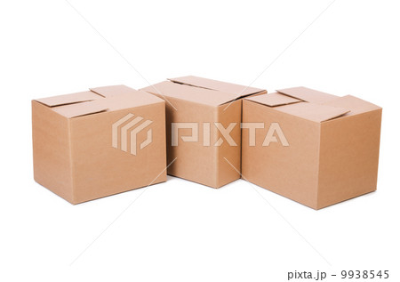 Set of boxes isolated on white Set of boxes isolated on white 9938545