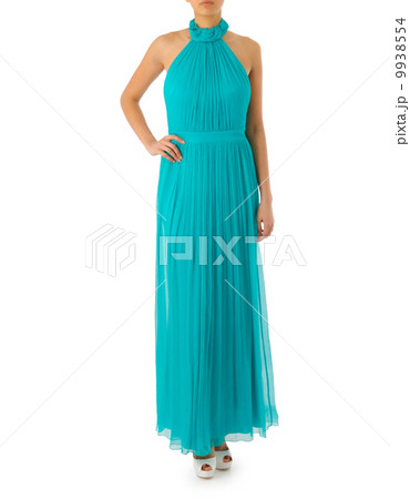 Woman in fashion dress concept on white Woman in fashion dress concept on white 9938554