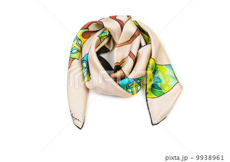 Warm scarf isolated on the white background 9938961