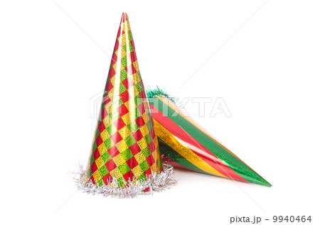 Party hats isolated on the white Party hats isolated on the white 9940464