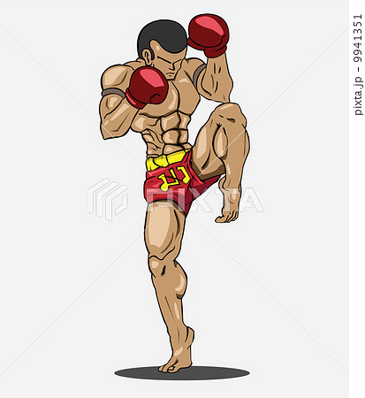 Muay Thai Martial Artのイラスト素材 9941351 Pixta