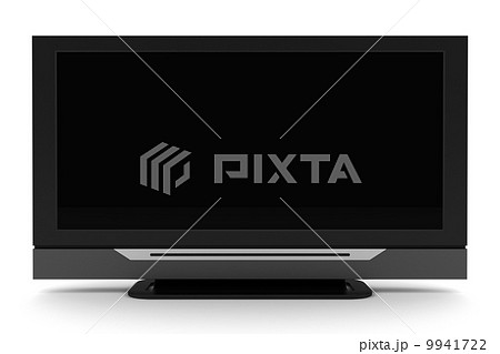 lcd tv with blank screen isolated on white lcd tv with blank screen isolated on white 9941722