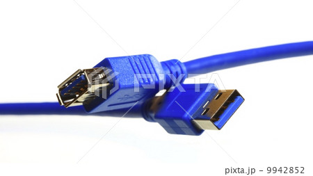 USB cable isolated on white USB cable isolated on white 9942852
