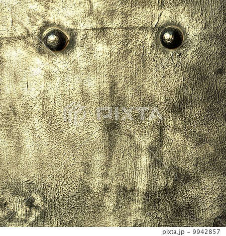 Grunge gray metal plate with rivets screws background texture Grunge gray metal plate with rivets screws background texture 9942857