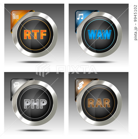 .Elegant file type icon set .Elegant file type icon set 9945102