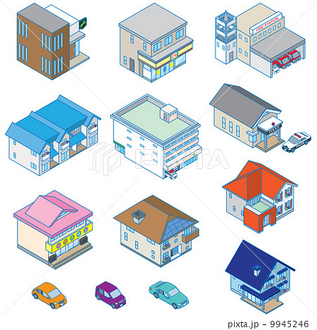 様々な建物 / 立体図 様々な建物 / 立体図 9945246